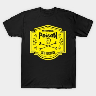 Vintage Yellow Poison Label T-Shirt